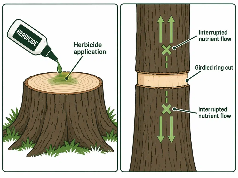 Tree Removal Techniques: Every Method Explained (+Images) 4 Chemical Removal Girdling Tree Removal Techniques