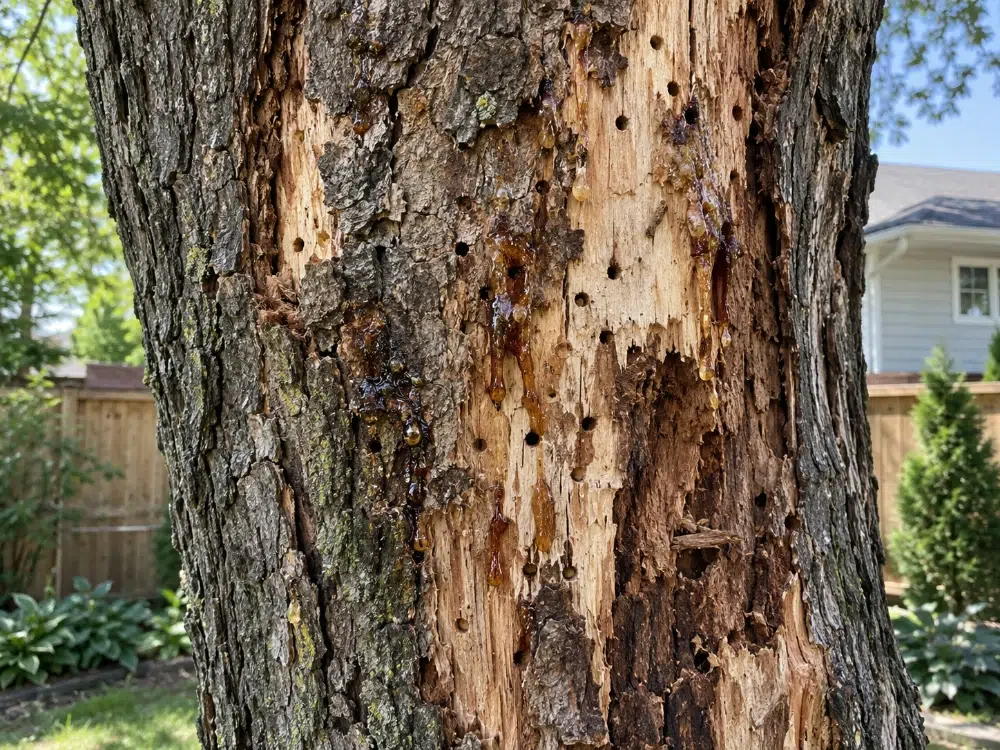 Tree Removal for Landscaping: What to Remove and How 11 Visible borer damage or cankers that have spread beyond treatment mean the tree is already past saving, and a risk to nearby healthy trees.