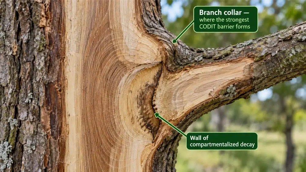 Deadwooding 101: A Must-Know Tree Pruning Technique 3 Branch Collar CODIT deadwooding